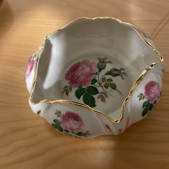 Vintage Floral Trinket Dish / Ashtray - Picture 8 of 10